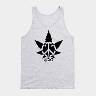 420 Peace Leaf Tank Top